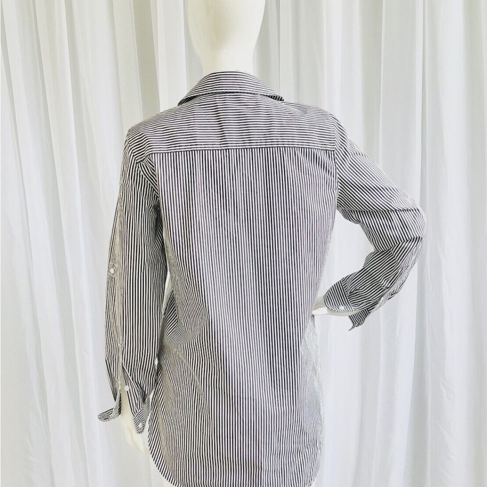 Calvin Klein Striped Boyfriend Shirt Women’s Small | 100% Cotton